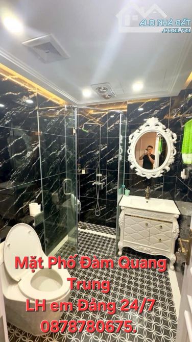 MẶT PHỐ ĐÀM QUANG TRUNG LONG BIÊN  DT 56M² 7T MT 4.2M GARA ÔTÔ THANG MÁY VỈA HÈ ĐÁ BÓNG KD - 7