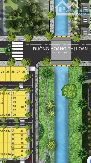 Bán đất mặt tiền Nguyễn Chơn Khu E Kim Long vỉew công viên Đông Nam gần sát Hoàng Thi Loan