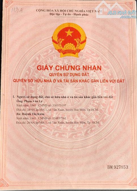 Bán nhà 5*26m shr Trung Mỹ Tân Xuân. 2 mặt tiền Trước sau - 2
