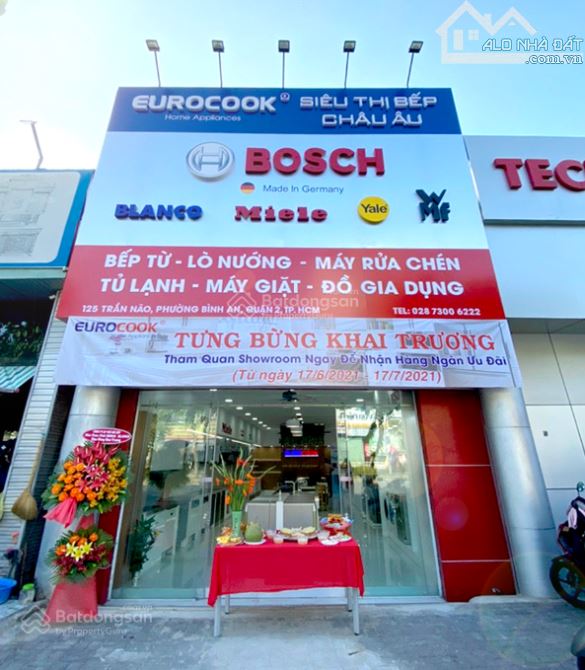 Cho thuê nhà mặt tiền số 125 Trần Não, Quận 2, DT: 16x30m, 1 trệt 1 lầu, DTSD: 1.000m2 - 2