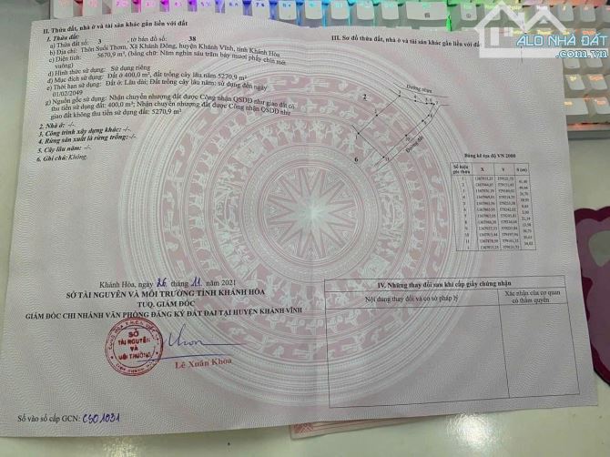 Bán đất Khánh Đông giá rẻ mặt tiền đường liên thôn - 5