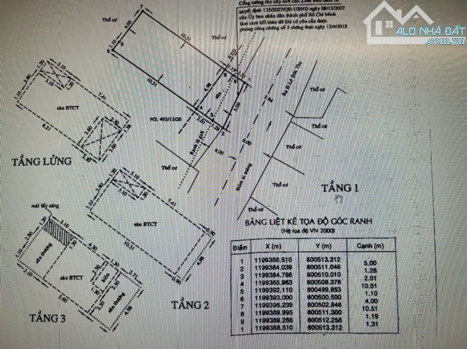 Bán nhà 493/13/20A Lê đức Thọ, Phường 16. Gv 5 x 13 CN 65m2 - 9