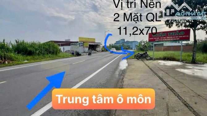 BÁN NỀN 2 MẶT QUỐC LỘ TT Ô MÔN