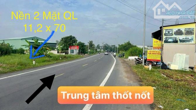 BÁN NỀN 2 MẶT QUỐC LỘ TT Ô MÔN - 1