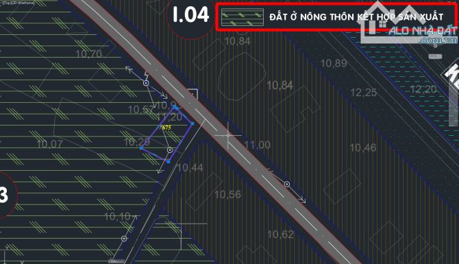 Bán đất 2 mặt tiền đường Đặng Thị Tô - 196m2 - 9.5x20 nở hậu 11.5m - 120m2 thổ cư - xã Tru - 4