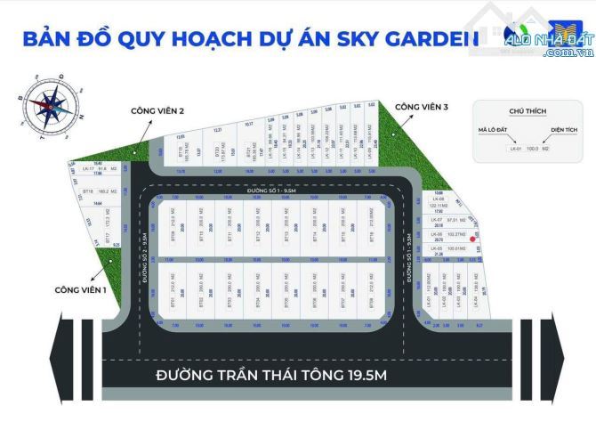 BÁN NHÀ 3 TẦNG DỰ ÁN SKY GARDEN…TRẦN THÁI TÔNG…THUỶ XUÂN…TP HUẾ GIÁ 4.3 TỶ - 6