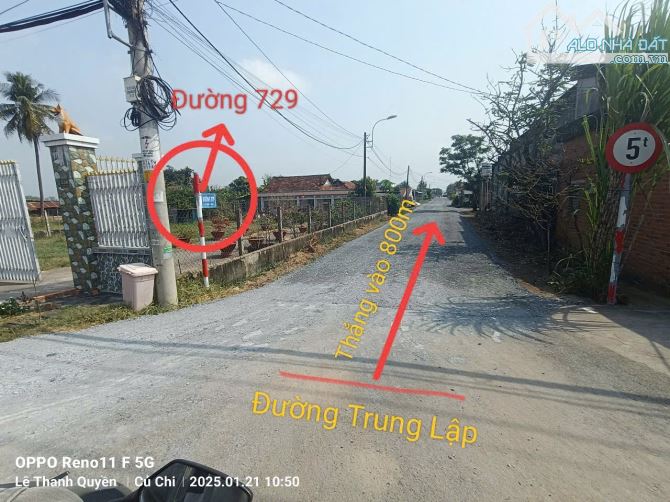 Bán đất 2 mặt tiền đường 729 Trung Lập Thượng giá cực tốt