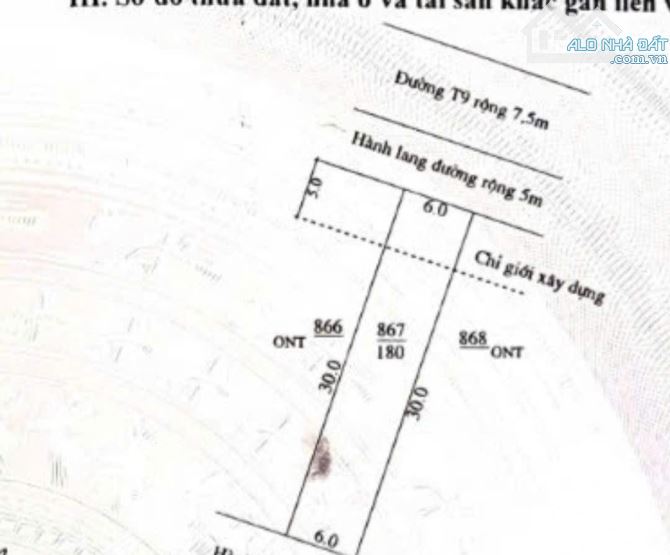 🔥📣 🔥CHỈ 1.08 TỶ CÓ NGAY LÔ ĐẤT 180M2 AN TRUNG  ♦️ĐƯỜNG 7M5, LỀ 5M. ĐỐI DIỆN LÀ KHU TRỒN - 1