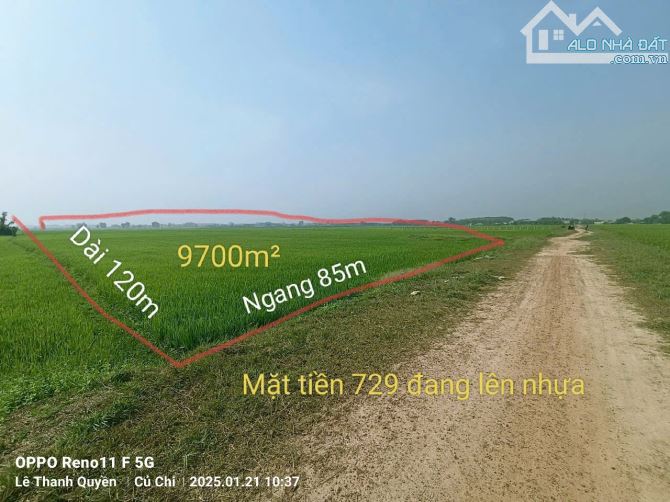 Bán đất 2 mặt tiền đường 729 Trung Lập Thượng giá cực tốt - 1