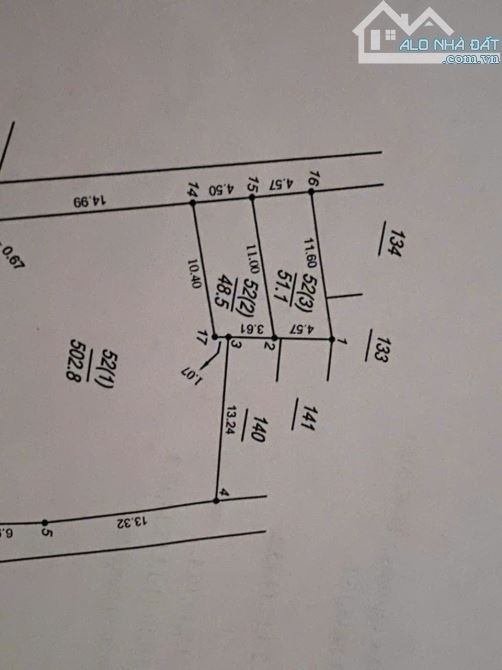 Thửa số 52, Xóm Trung Việt, Thôn Bãi, Cao viên 51m2 Đất, MT 4,57m; giá 1.2 tỷ Thanh Oai - 4