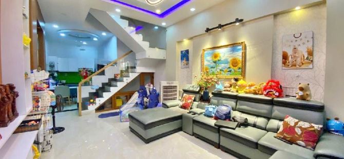 CHỈ NHỈNH 6 TỶ NHÀ 3 TẦNG 4 PHÒNG NGỦ HẺM XE HƠI NGAY TRUNG TÂM P.16 GÒ VẤP. - 1