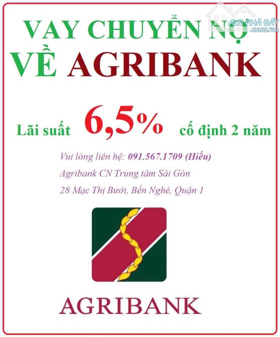 CHUYỂN KHOẢN VAY VỀ AGRIBANK 6% CỐ ĐỊNH 2 NĂM