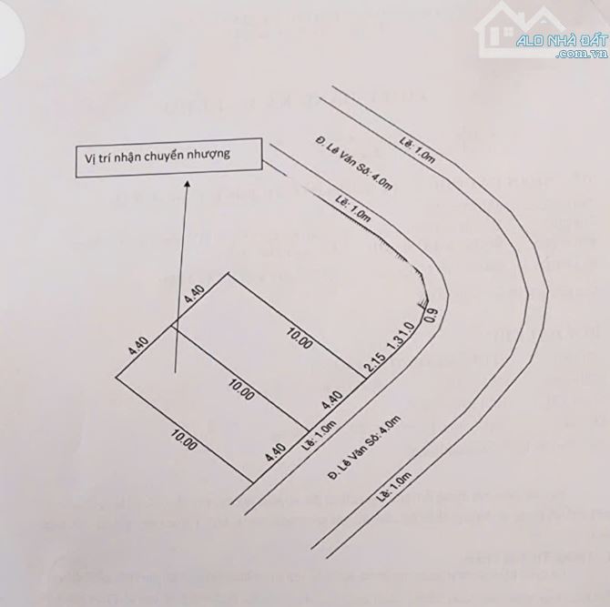 Nền mặt tiền đường Lê Văn Sô - Đường nối CMT8 qua Trần Quang Diệu, Q.Bình Thuỷ