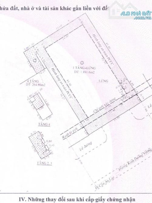 Bán Nhà  Kinh Dương Vương. Phường An Lạc. Quận Bình Tân (33x56 = 1972m2) HĐ 418 triệu/t