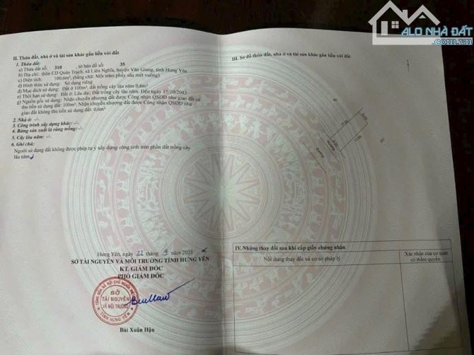 Chủ gửi lô đất trục chính kinh doanh, 100,6m thôn CD quán trạch. Giá siêu tốt cho quý Ace! - 1