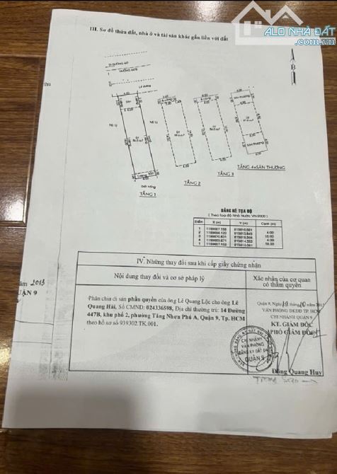 Bán nhà mặt tiền 4 x 18M khu phân lô đồng bộ Lê Văn Việt. Quận 9 - 1