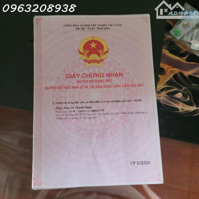 Cần tiền bán nhanh nhà Phố đường Hùng Vương nối dài (đường số 6, Phường 6, Tp. Tân An) - 2