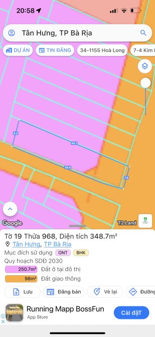 Bán Đất Đường Lê Trọng Tấn, xã Tân Hưng, TP Bà Rịa, DT 9x40x100tc , giá 7 tỷ 800 triệu - 4
