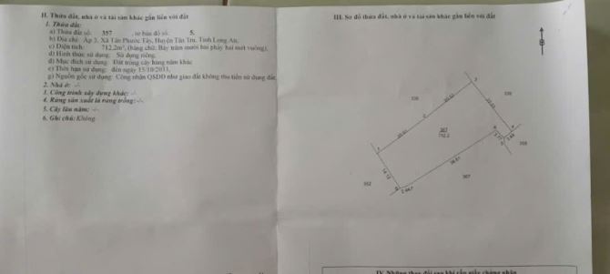 3000m2 đất vườn  + lúa đường bêtông 6m tân phước tây tân trụ Long An 570tt/1000m2 ngộp rẽ - 5