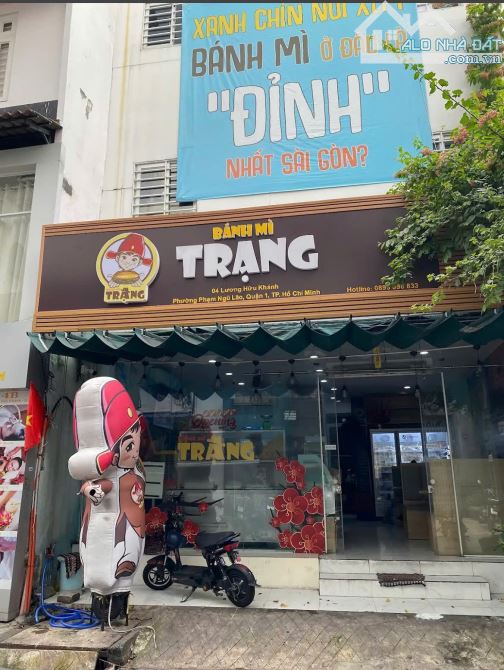 [ MẶT BẰNG KINH DOANH FNB] Cho thuê nhà số 4 Lương Hữu Khánh phường Phạm Ngũ Lão Quận 1