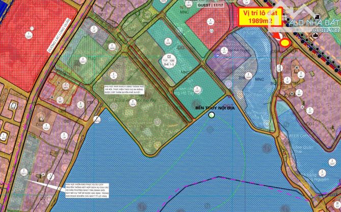 Giá Sốc! Giảm giá 100 tỷ, lô đất vàng 1989m2 P.Âu Cơ Tây Hồ - giá bán 220 tỷ. - 2