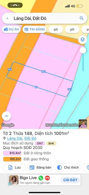 ĐẤT VIEW SÔNG RAY- LÁNG DÀI- ĐẤT ĐỎ - BRVT 🌈DT 1000M2 -100m2 tc - 3