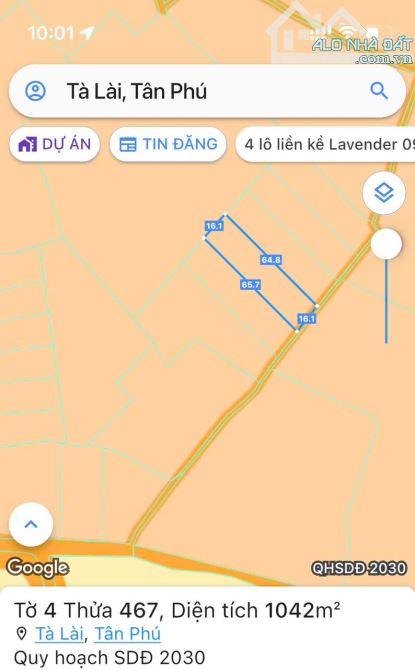 Cần tiền bán lô đất đường Tà Lài, xã Tà Lài, H. Tân Phú, Đồng Nai - 3