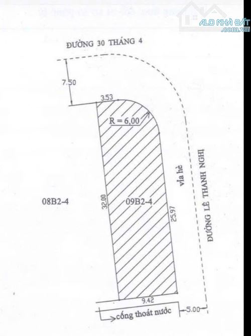 Bán góc 2 mặt tiền Lê Thanh Nghị và 30/4. Dt 295m2 ngang 9m5 đang cho thuê 70tr/tháng