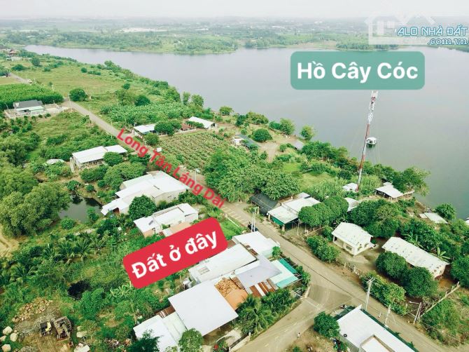 Xã Phước Long Thọ, đất đối diện hồ du lịch Hồ Lồ Ồ, 1400m2, ngang 20m mặt tiền, phủ hồng - 1