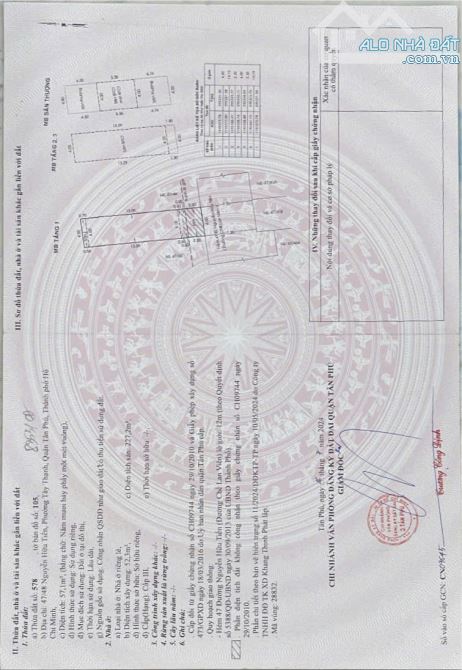 Bán nhà chính chủ 1 Trệt 2 Lầu 1 Sân Thượng 57m2, Tây Thạnh, Tân Phú giá 7 tỷ 2