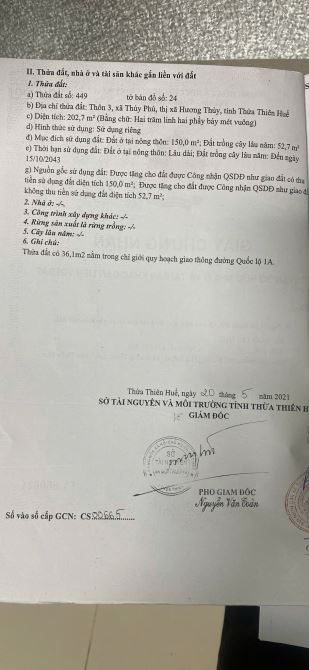 Mặt tiền quốc lộ 1a bán kình 1km điều đầy đủ