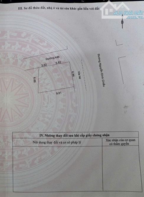 Mặt tiền Lô Góc Nguyễn Đình Chiểu, 62m2, ngang 6.86m, nở hậu 6,88m. Giá 3.x tỷ. TL, SHR. - 1