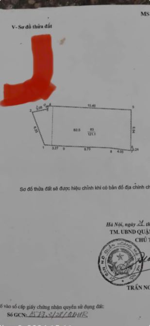 Bán mảnh đất 125m2 mặt ngõ Ng Đức Cảnh. Ngõ 3 gác đẹp, cách phố 20m. Mt 6,25m nở hậu. - 1