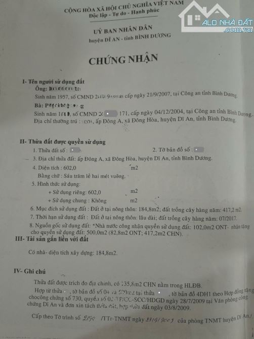 Bán đất sổ riêng 602m2 MTiền kinh doanh đường Quốc Lộ 1K p.Đông Hòa Dĩ An ngang 14m H3926 - 6