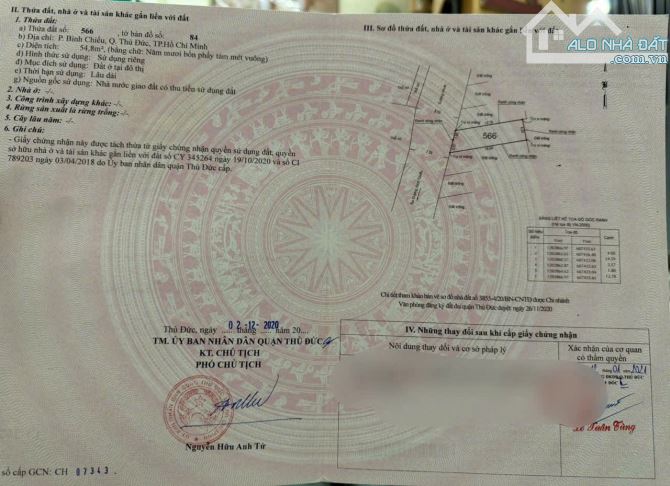 Bán lô đất ngay đường Bình Chiểu Thủ Đức cạnh vành đai 2