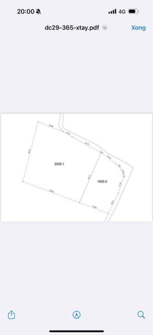 BÁN 1000M2 GÓC HAI MT, ĐƯƠNG BÊ TÔNG GẦN UB XÃ XUÂN TÂY, GIÁ 750TR - 1