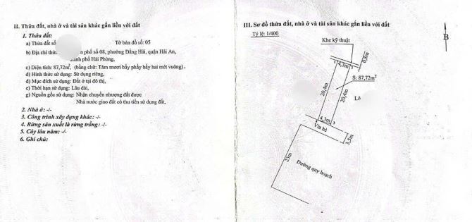 Bán lô đất mặt đường Đôi TĐC Đằng Hải 2, tuyến 2 Trần Hoàn Lê Hồng Phong, Hải An. - 2