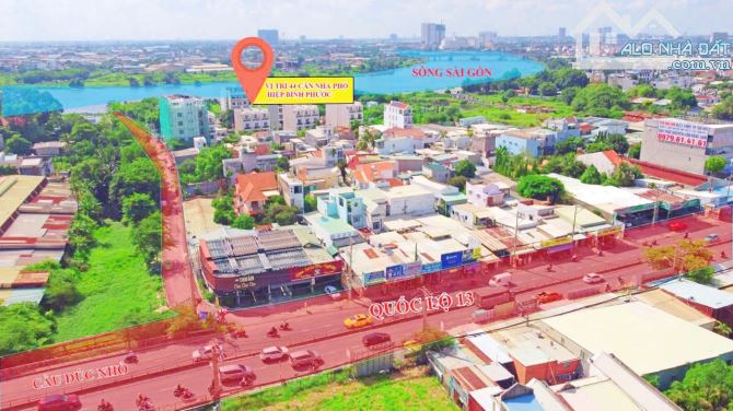 BÁN NHÀ 5 TẦNG MẶT TIỀN ĐƯỜNG THÔNG VEN SÔNG SG, CÁCH QL13 50M, SỔ RIÊNG HOÀN CÔNG - 2