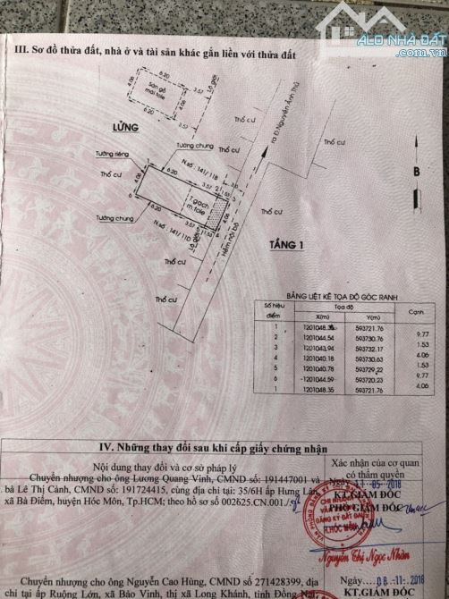 Bán nhà Trệt Lửng 71m2 đường Nguyễn Ảnh Thủ, Trung Chánh, Hóc Môn, SHR, 1 tỷ 950 - 5