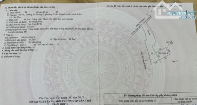NHÀ TRỆT + LẦU - TRỤC CHÍNH LỘ TRƯỚC NHÀ GẦN 4 MÉT - CÁCH LỘ MẶT TIỀN 30/4 VÀI BƯỚC CHÂN - - 6