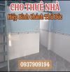 CHO THUÊ NHÀ HIỆP BÌNH CHÁNH THỦ ĐỨC