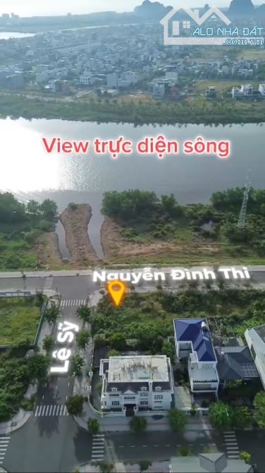 Cần bán lô biệt thự view sông 2 mặt tiền Nguyễn Đình Thi và Lê Sỹ- Hoà xuân - 1