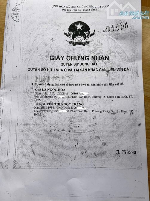 BÁN NHÀ NGUYEN DUY CUNG DT 4 X 18 DTCN 70M2 GIÁ 4,25TY - 1