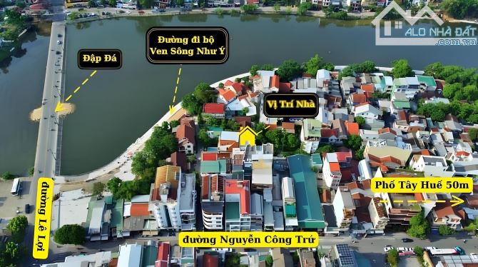 Nhà 3 tầng, 2mt kiệt Nguyễn Công Trứ gần Phố Tây Tp Huế - 2