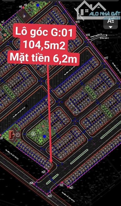 Siêu rẻ!! Lô góc TP Thanh Hóa 104,5m2 rộng 6,2m mặt đại lộ 36m và Ql47 giá chỉ 2,0x tỷ - 3