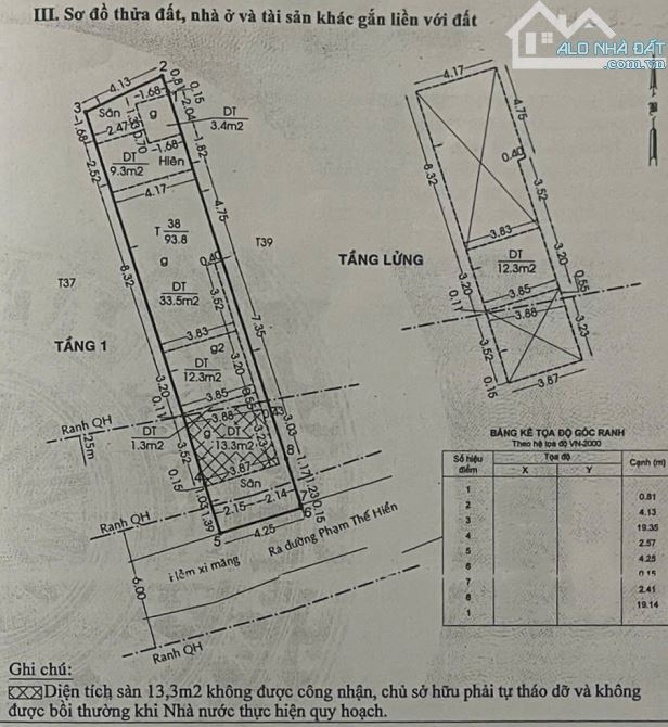 GẤP BÁN NHÀ 4,3x23m, CẠNH CHỢ PHẠM THẾ HIỂN P.4 Q.8. GIÁ 6,8 TỶ (70 TRIỆU/m2) - 3