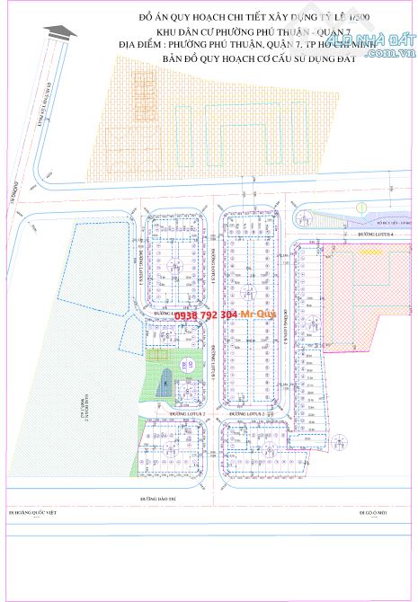 Bán Đất đường Đào Trí, Phú Thuận,DT 92.5m2, giá 5.6 tỷ, đường 14m xây dựng ngay - 4