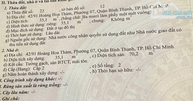 Nhà mới - hẻm 8m, 2 tầng 2.8x13m 42/91 Hoàng Hoa Thám 5.4 tỷ