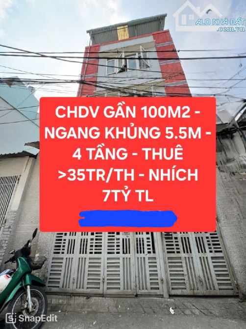 BÁN NHÀ NGUYỄN TƯ GIẢN, GÒ VẤP,HẺM XE HƠI, 4 TẦNG, 9PN, THU NHẬP 35TR/THÁNG, CHỈ 7.6 TỶ - 1