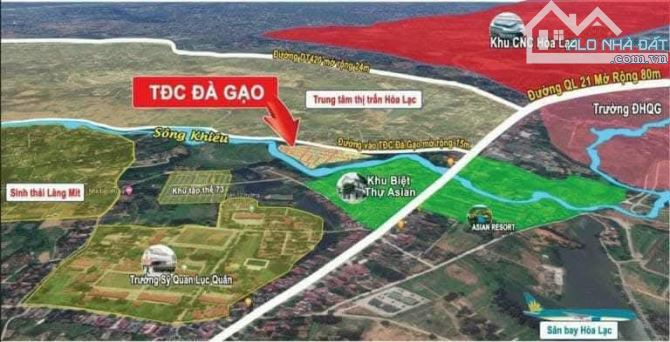 120m full trục chính Đà Gạo Linh sơn Bình Yên Trung tâm Hoà Lạc ĐH FPT ĐH Quốc gia Hà Nội